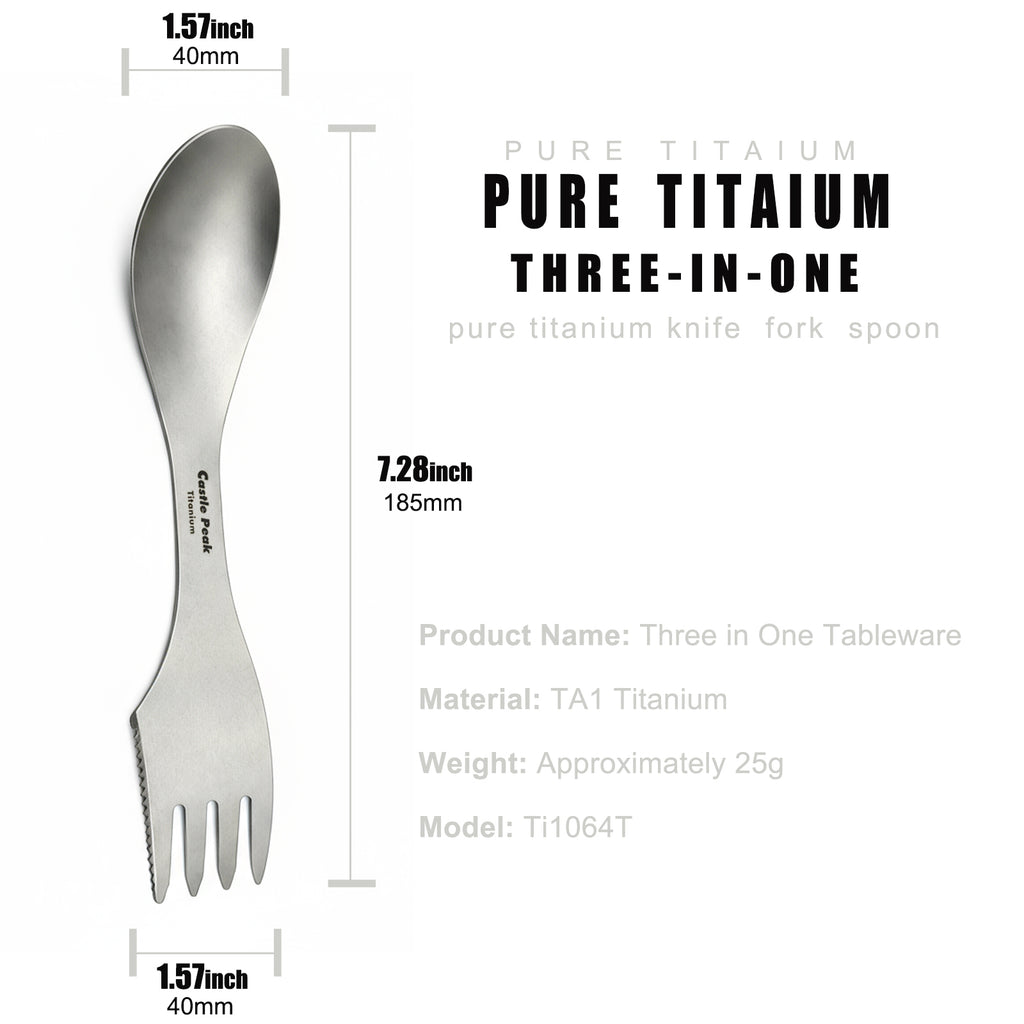 Titanium Utensils 3in1