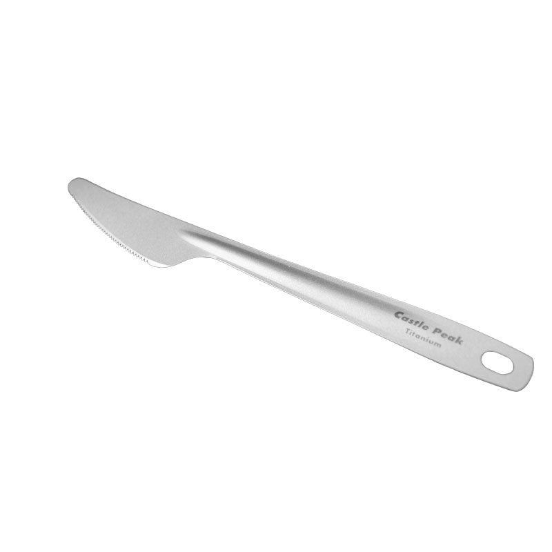 Titanium alloy knife, fork, and spoon set