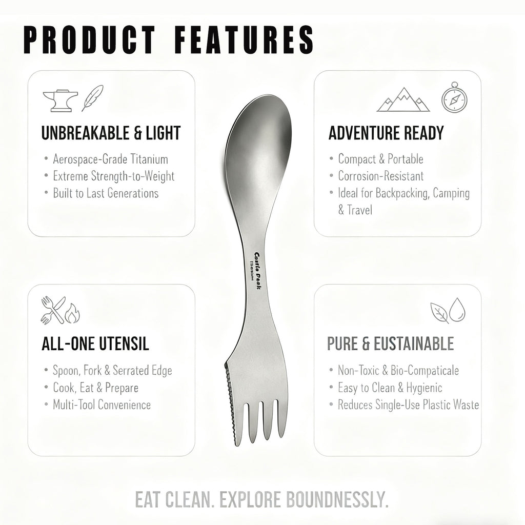 Titanium Utensils 3in1