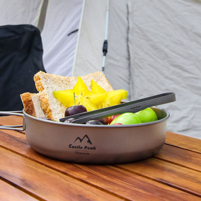 Titanium alloy barbecue tongs