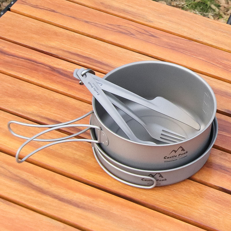 Titanium alloy pot