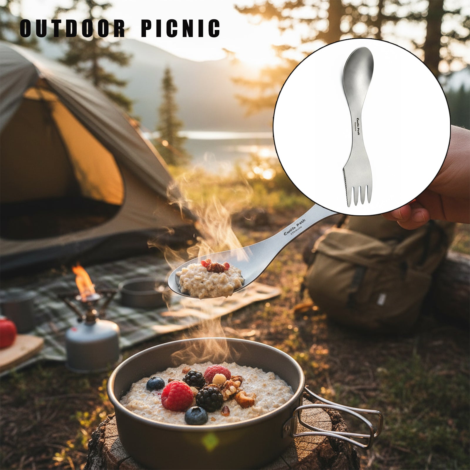 Titanium Utensils 3in1