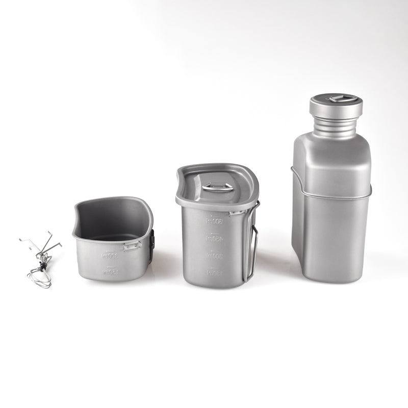 All-titanium kettle and lunch box